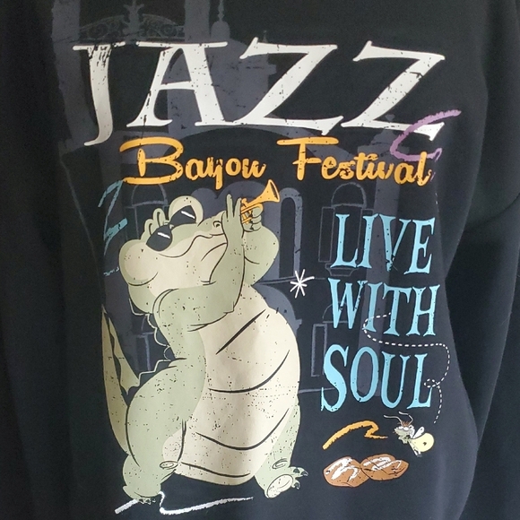 Disney Black Crewneck Jazz Sweater - Picture 5 of 5